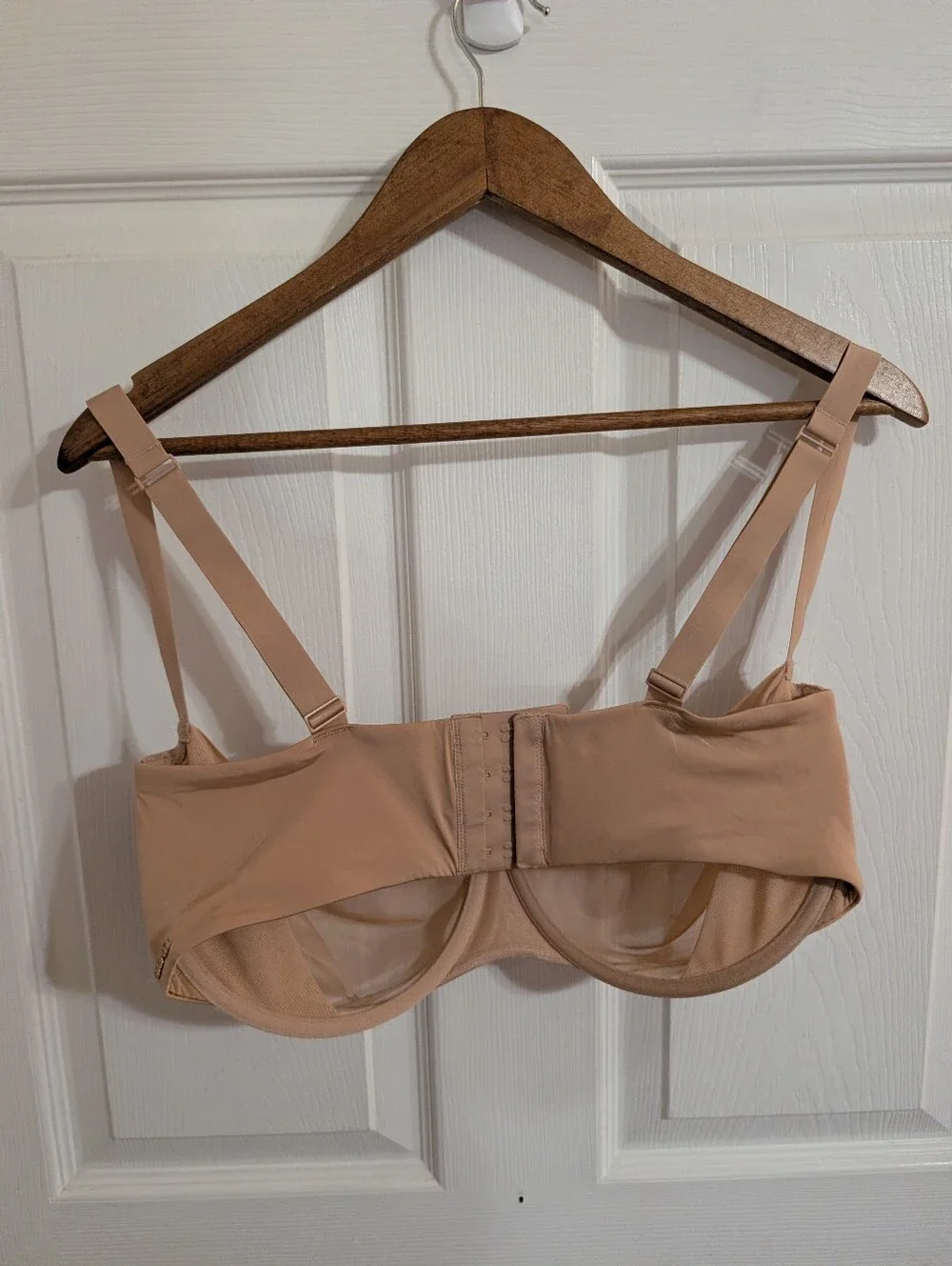 Skims Bra Unlined Balconette No Show Sheer Tan Beige Nude Size 38DDD